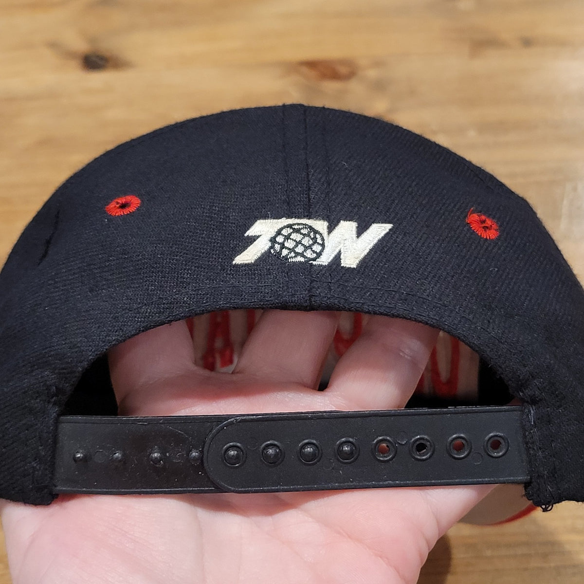 Vintage Ohio State Buckeyes Hat Top of World Spell Out Arch 90s Wool Blend Black
