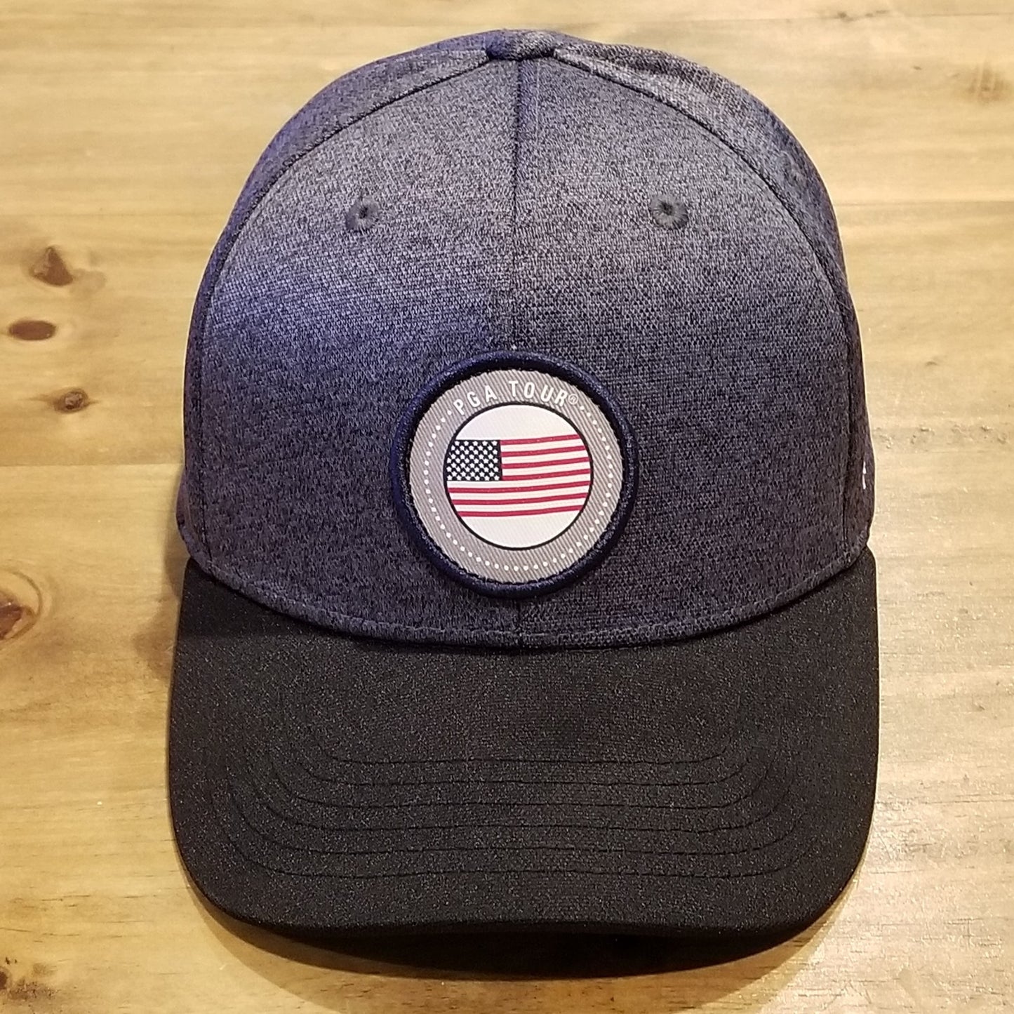 PGA Tour American Flag USA Circle Patch Logo One Size Adjustable Golf