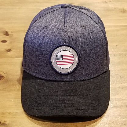 PGA Tour American Flag USA Circle Patch Logo One Size Adjustable Golf