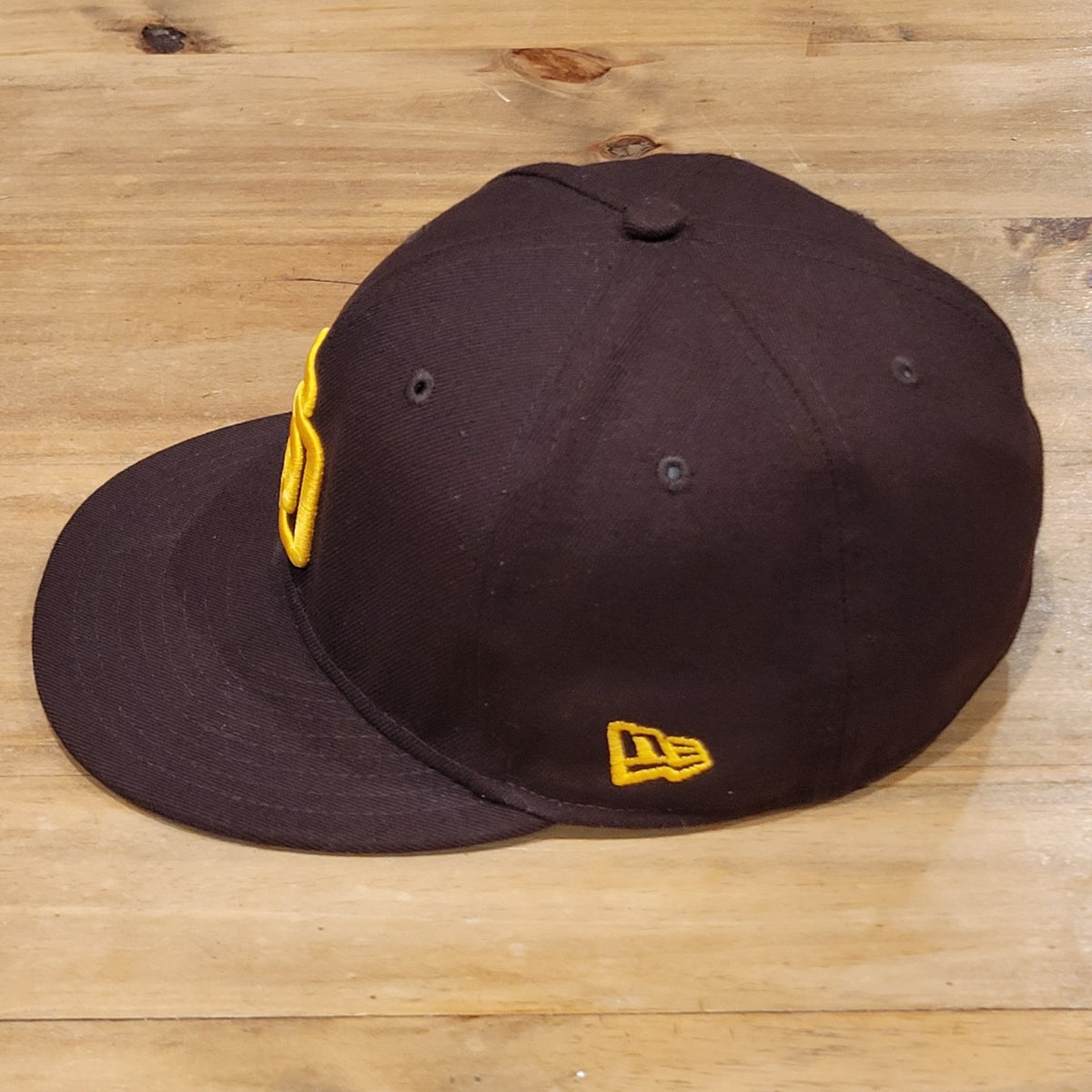 San Diego Padres Hat New era Size 7 1/4 Fitted 59Fifty Brown MLB On Field