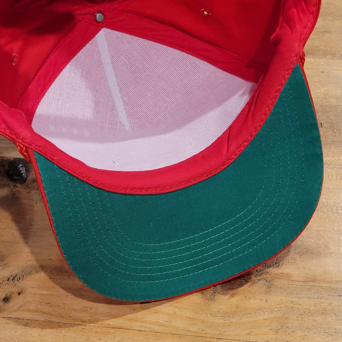 Vintage South Shore Country Club Hat Snapback Red Rope Patch Golf Hingham MA