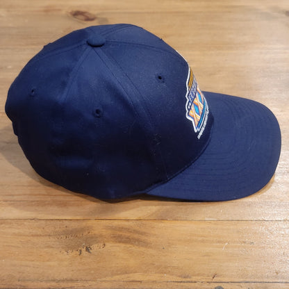 Vintage Super Bowl XXXIII Hat Snapback Black ANNCO Denver Broncos Miami FL Blue