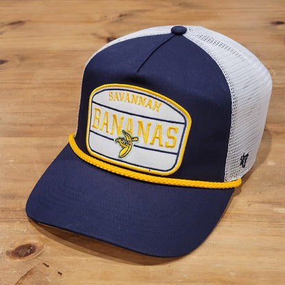 Savannah Bananas Hat Snapback 47 Brand Mesh Back Trucker Baseball Patch Rope