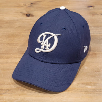 Los Angeles Dodgers Hat New Era Size S/M 39Thirty Flex Stretch Fitted Blue LA