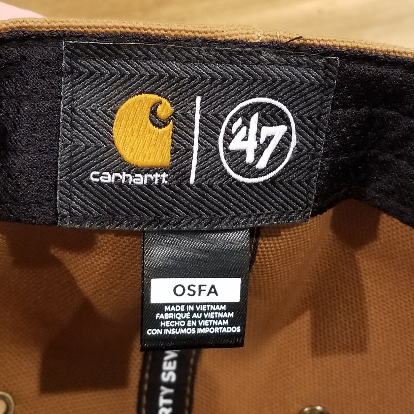 Kansas City Chiefs Hat Carhartt 47 Brand Hitch Brown Canvas NFL One Size