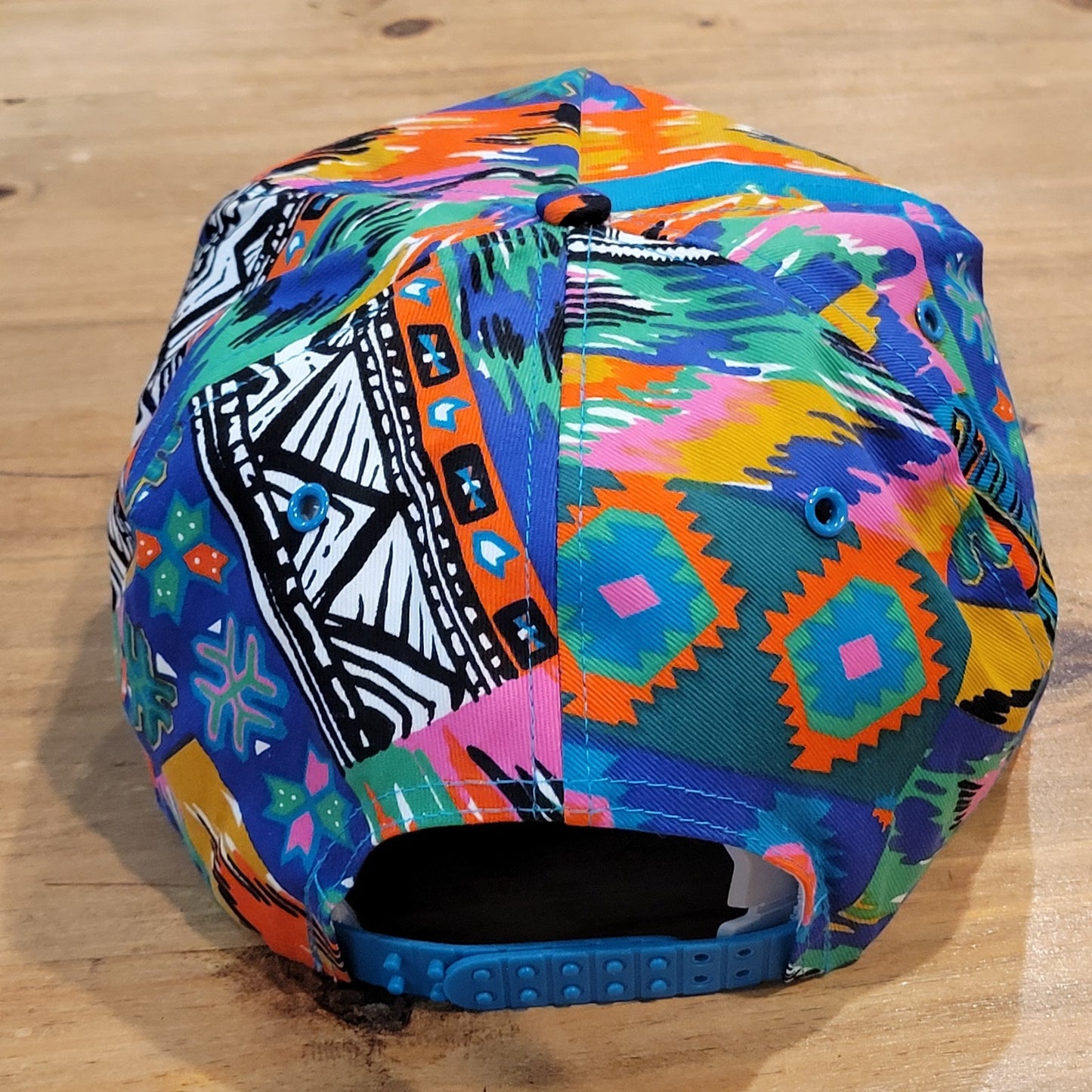 Vintage Construction Hat Southwest AOP Allover Floral Rope 90s Y2K Michael Build