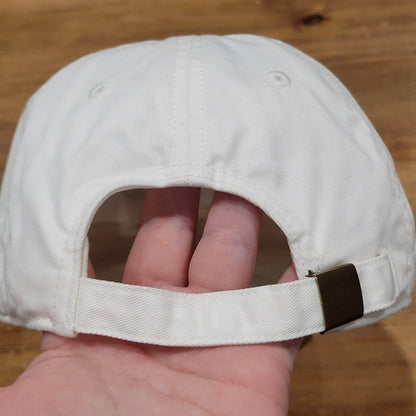 J. Crew Hat Cap Strap Back White Cotton Dad Spell Out One Size Adjustable