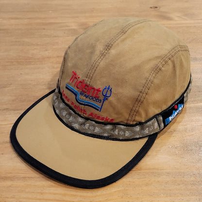 Trident Seafoods Kavu Hat Size M Adjustable Brown Canvas Sand Point Alaska