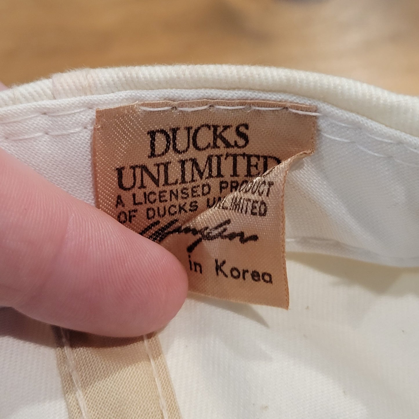 Vintage Ducks Unlimited Hat Snapback White Team DU Rope 90s Embroidered Duck