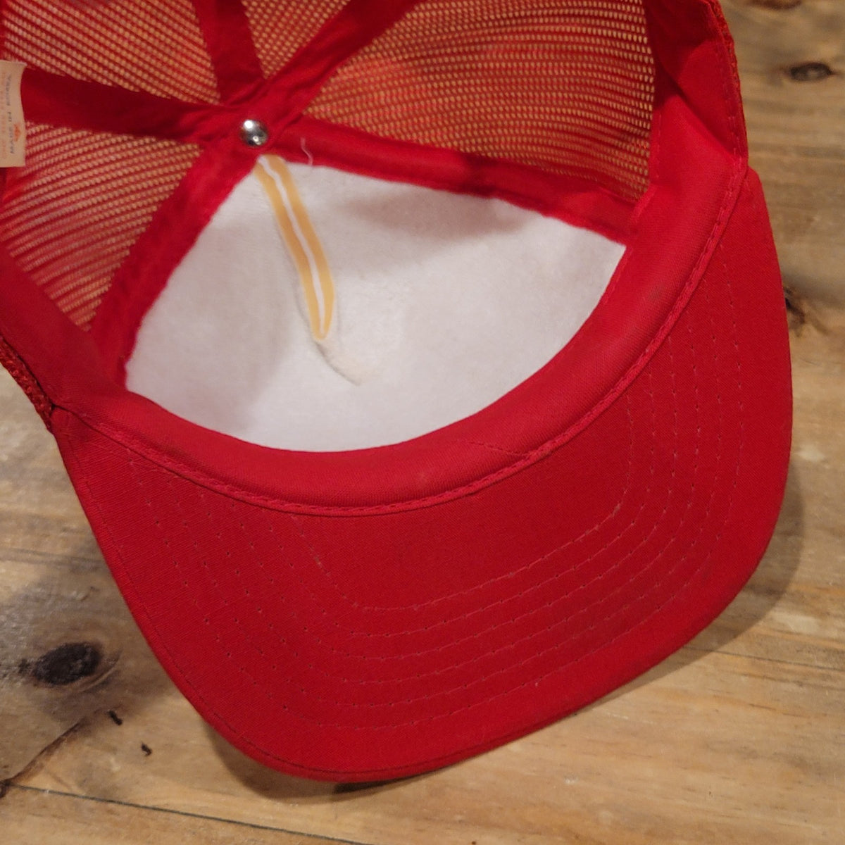 Vintage Schuck's I Love My Truck Trucker Hat Snapback Red 80s 90s Foam Mesh Car