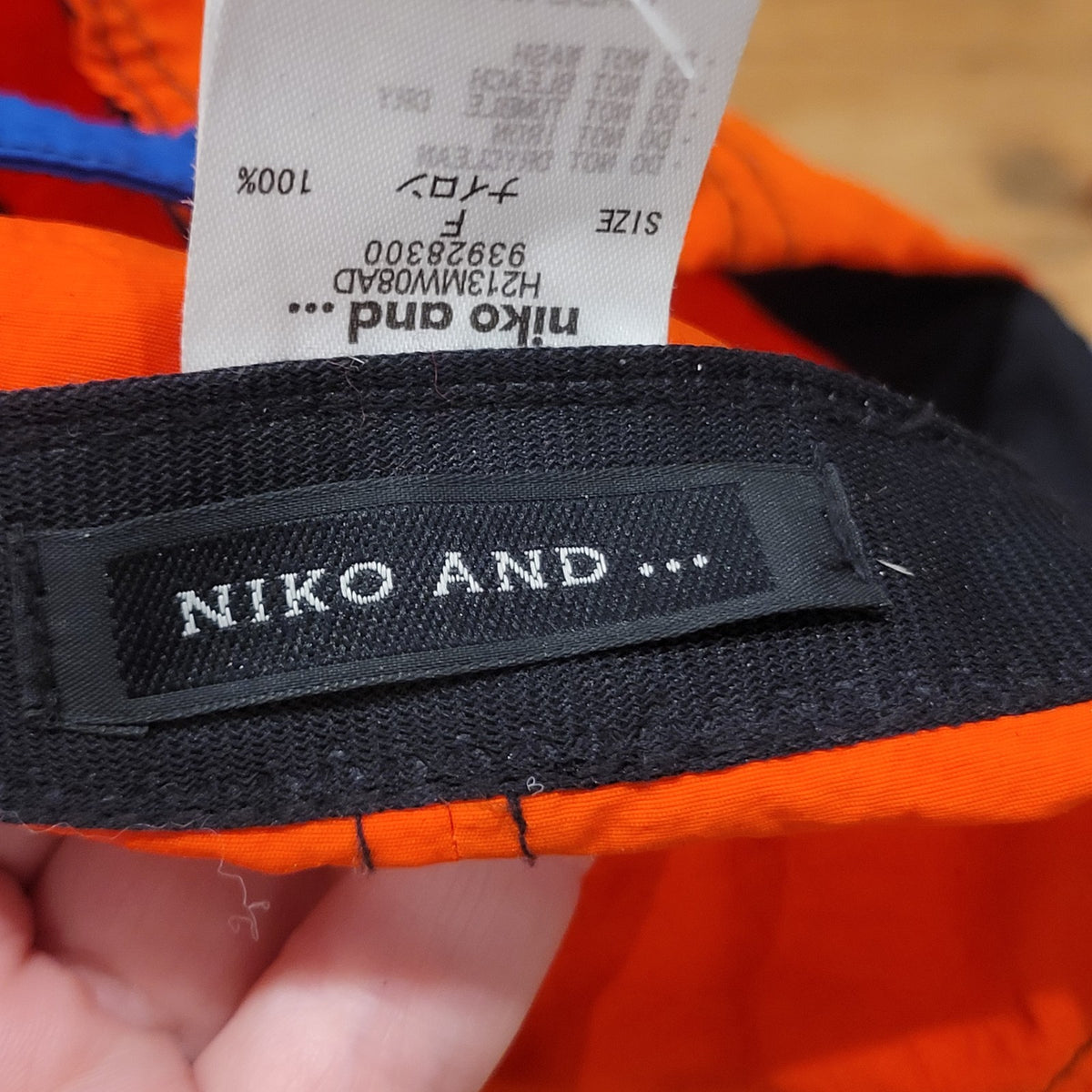 Niko And... Life Hat Strap Back Orange BLue Streetwear Japanese Tokyo Lifestyle