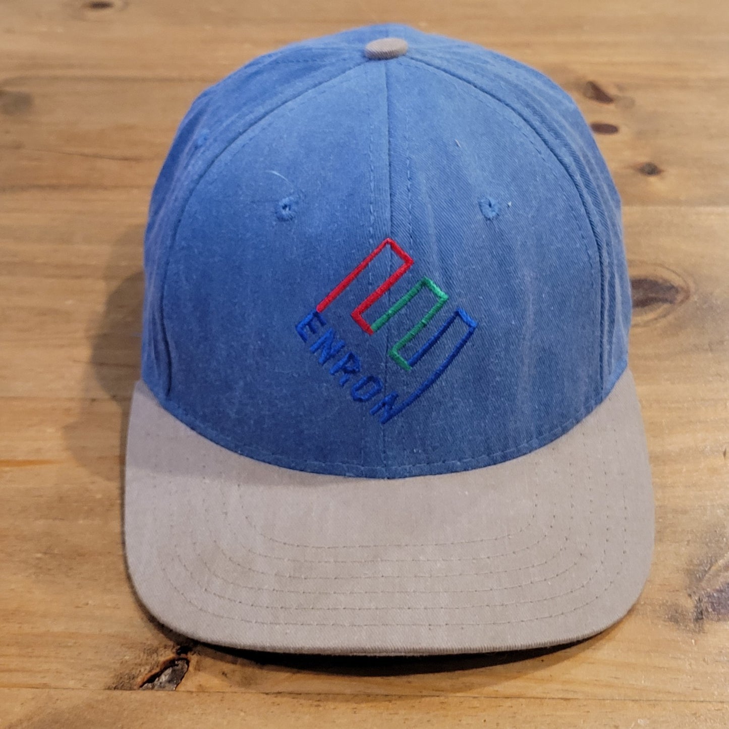 Vintage Enron Hat Snapback Made USA  90s Fraud Scandal Energy Company