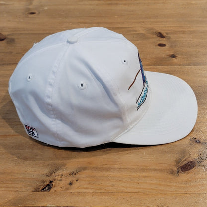 Vintage Arizona Diamond Backs Hat Snapback White 3 Bar The Game 90s Twill MLB