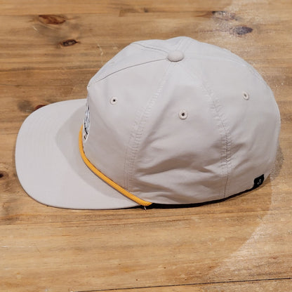 Swannies Golf Hat Snapback Beige Rope Celebrate Pars Golf One Size
