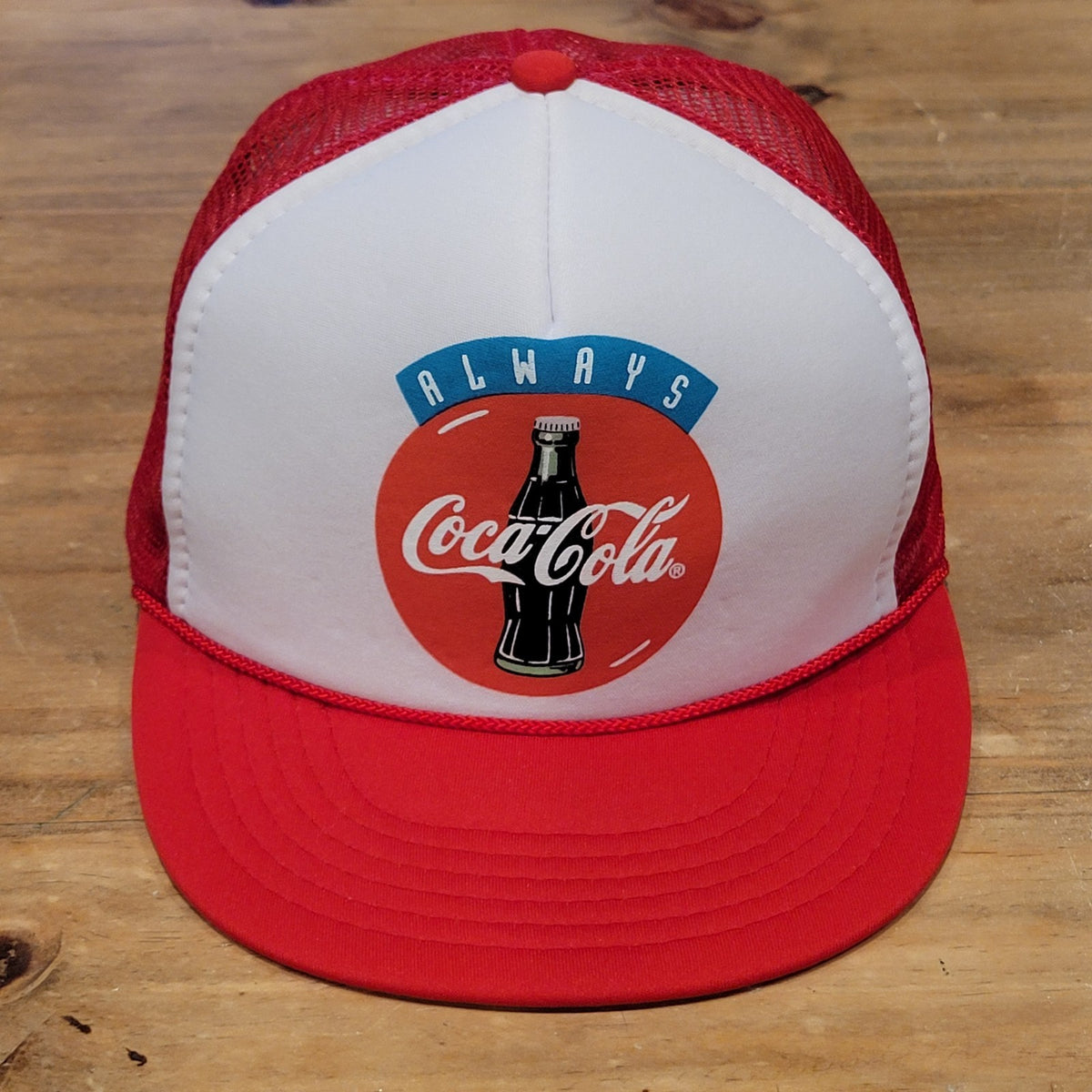 Vintage Coca-Cola Trucker Hat Cap Snapback Mesh Foam One Size Soda Pop