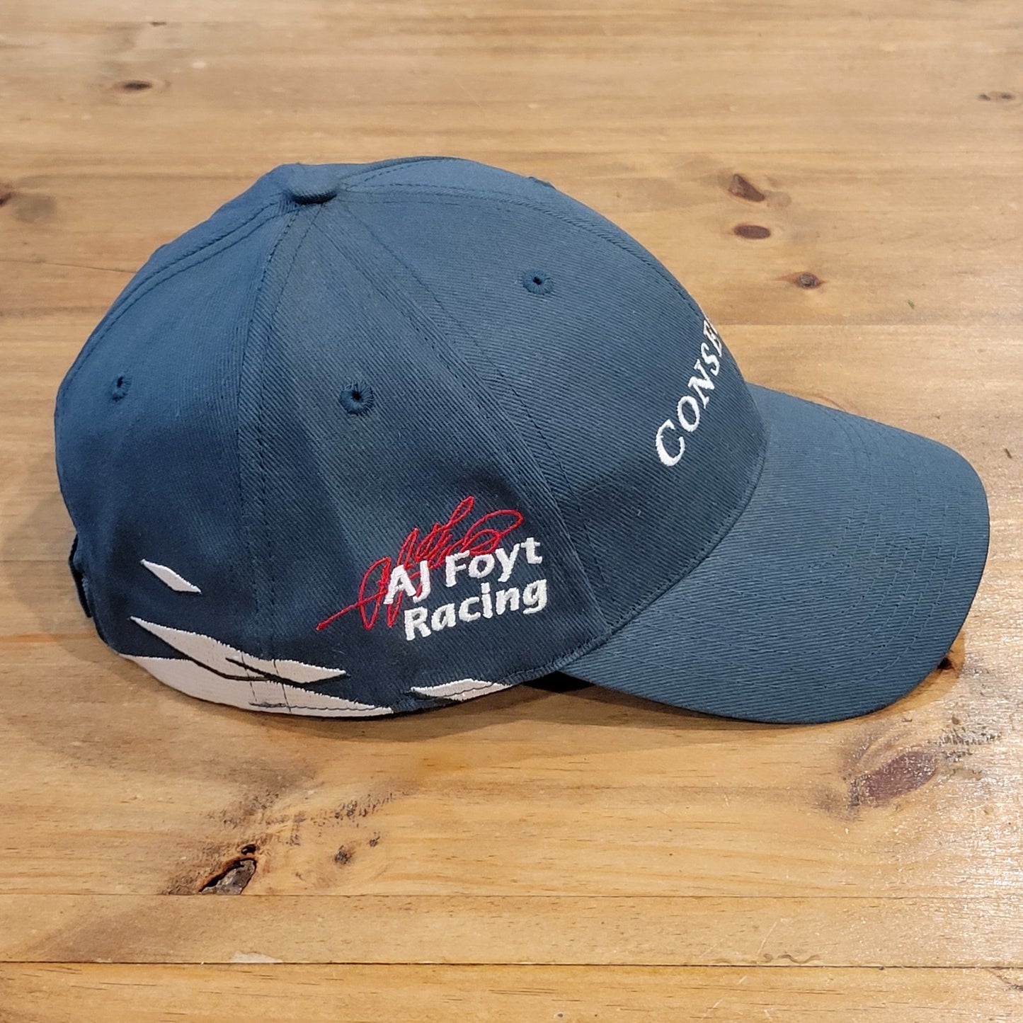 AJ Foyt Racing Conseco Hat Strap Back Green One Size Indy Car Race