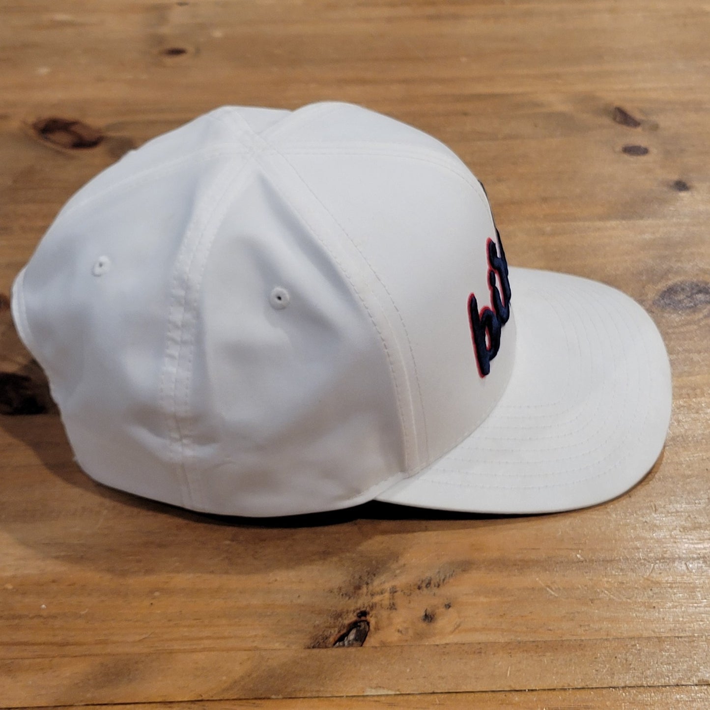 Ping Hat Snapback White Birdie Spell Out Logo One Size Adjustable