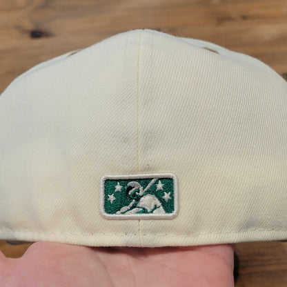 Colorado Springs Millionaires Hat New Era Size 7 3/8 Fitted 59Fifty White MilB