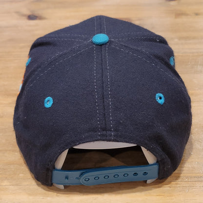 Vintage Miami Dolphins Apex One Snapback Hat Black Wool NFL 90s