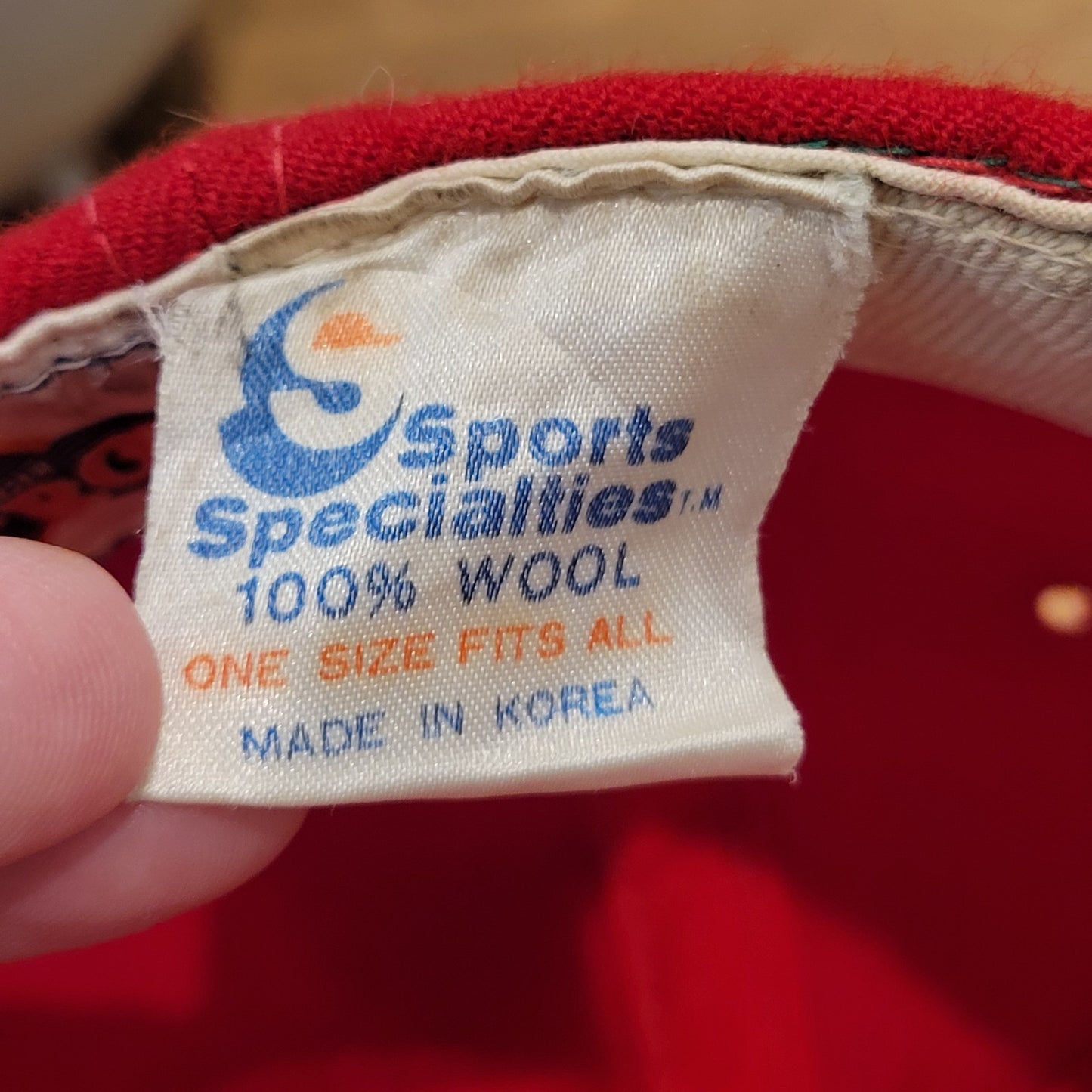 Vintage San Francisco 49ers Hat Sports Specialties Single Script 90s Wool Korea