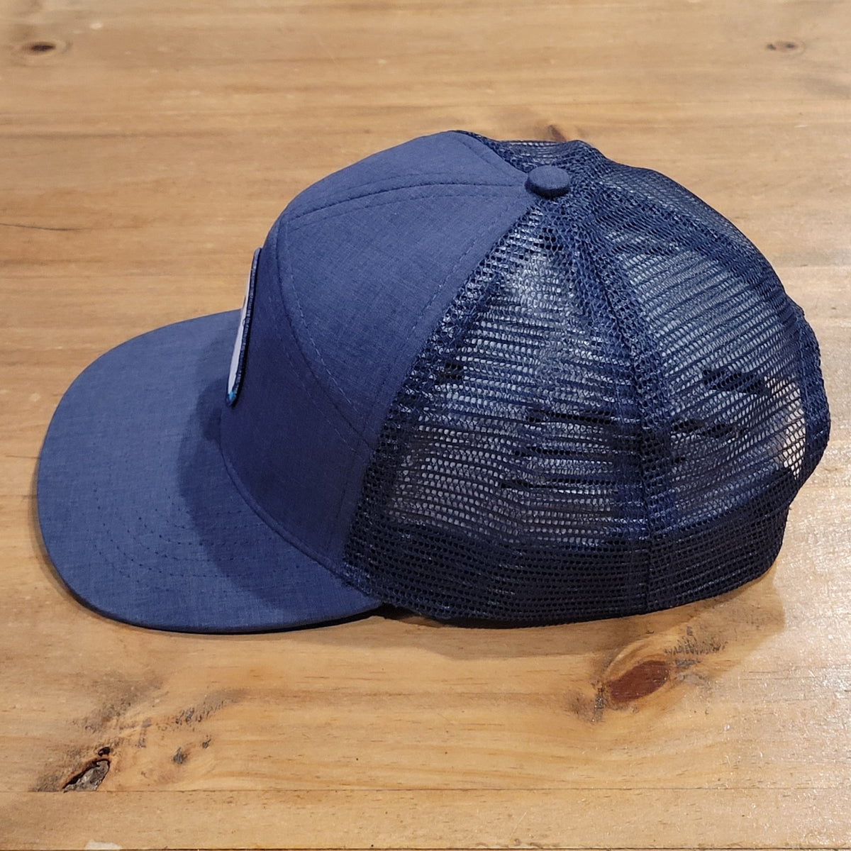 Live Forever Golf Panel Hat Snapback Blue Patch Mesh Back One Size Golfer LFG