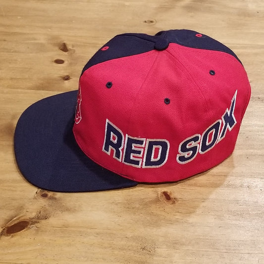 Vintage Boston Red Sox Hat Snapback American Needle Wool Big Spell Out Logo