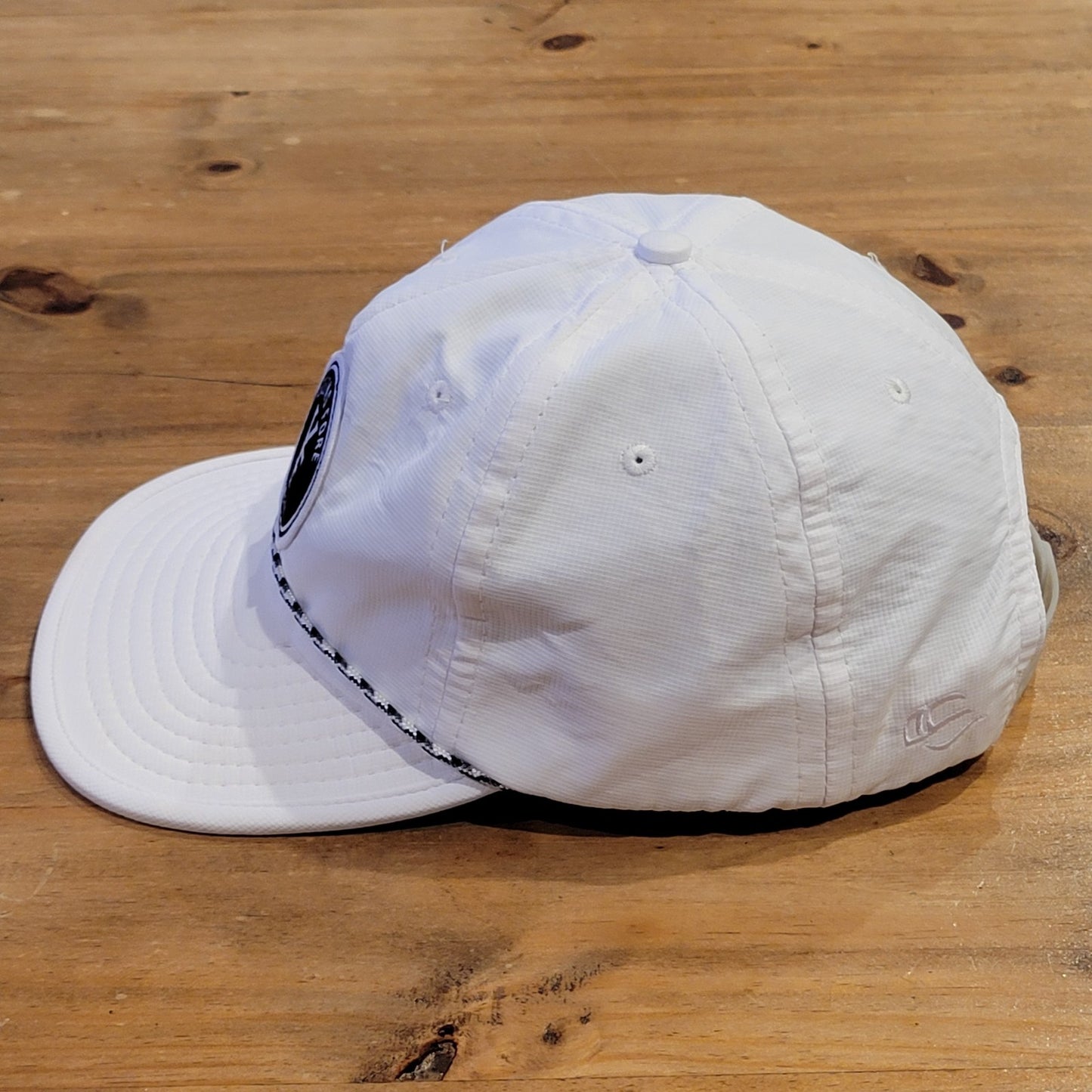 Yelling For Golf Co Hat Snapback White Rope Round Circle Patch YF Golfer