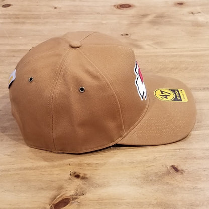 Kansas City Chiefs Hat Carhartt 47 Brand Hitch Brown Canvas NFL One Size