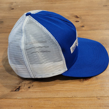 Vintage Smith & Wesson Hat Snapback Trucker 70s 80s One Size Blue Adjustable