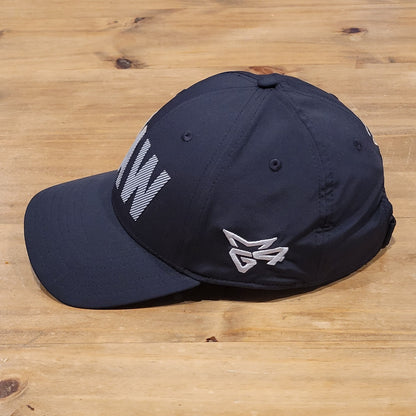 Taylormade Raw Hat Cap Strap Back Black Gray One Size Hi-Toe Course Club Golf