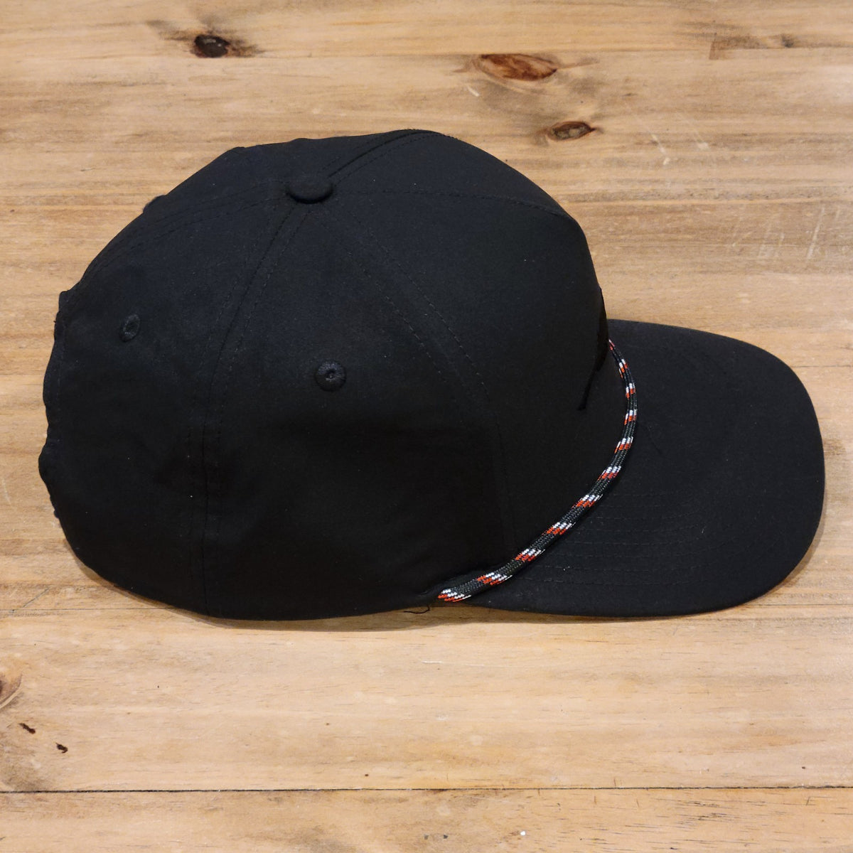 Armadillo Hat Co Snapback Hat Cap Rope Black Feather Logo One Size