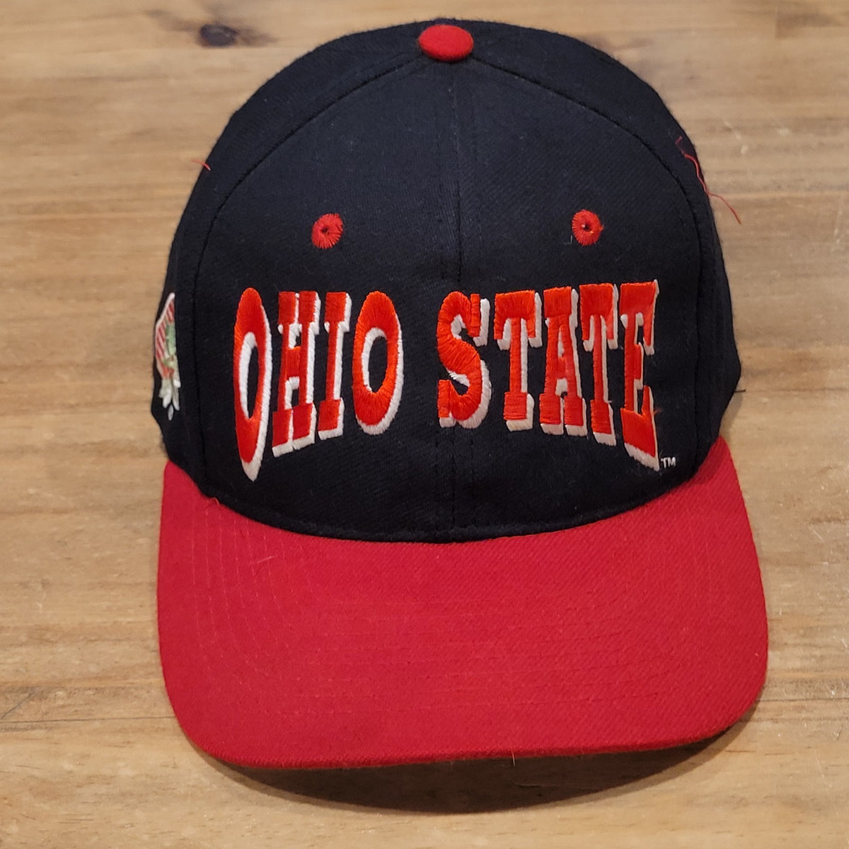 Vintage Ohio State Buckeyes Hat Top of World Spell Out Arch 90s Wool Blend Black