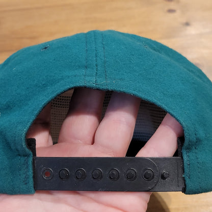 Vintage BearCat Artic Cat Hat Snapback Green Articwear Made USA 80s 90s