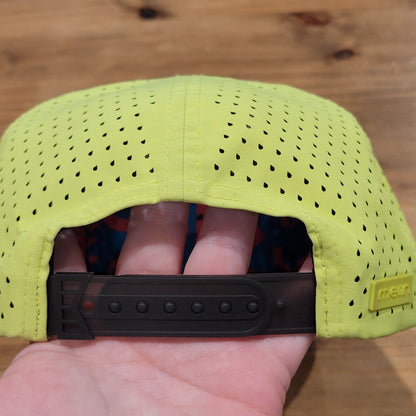 Melin Coronado Hydro Neon Collection Hat Snapback Yellow Rope Patch Stash Pocket