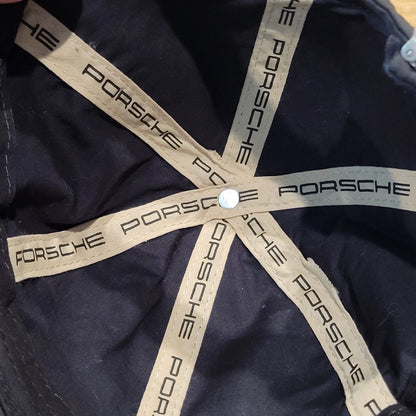 Porsche Hat Cap Strap Back Black Car Race Racing One Size Adjustable