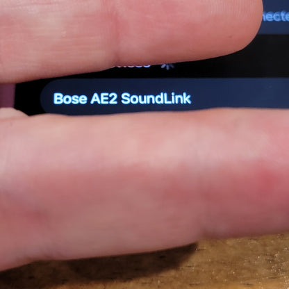 Bose SoundLink Around Ear Wireless Headphones AE2 Black Blue Tested Working 1136