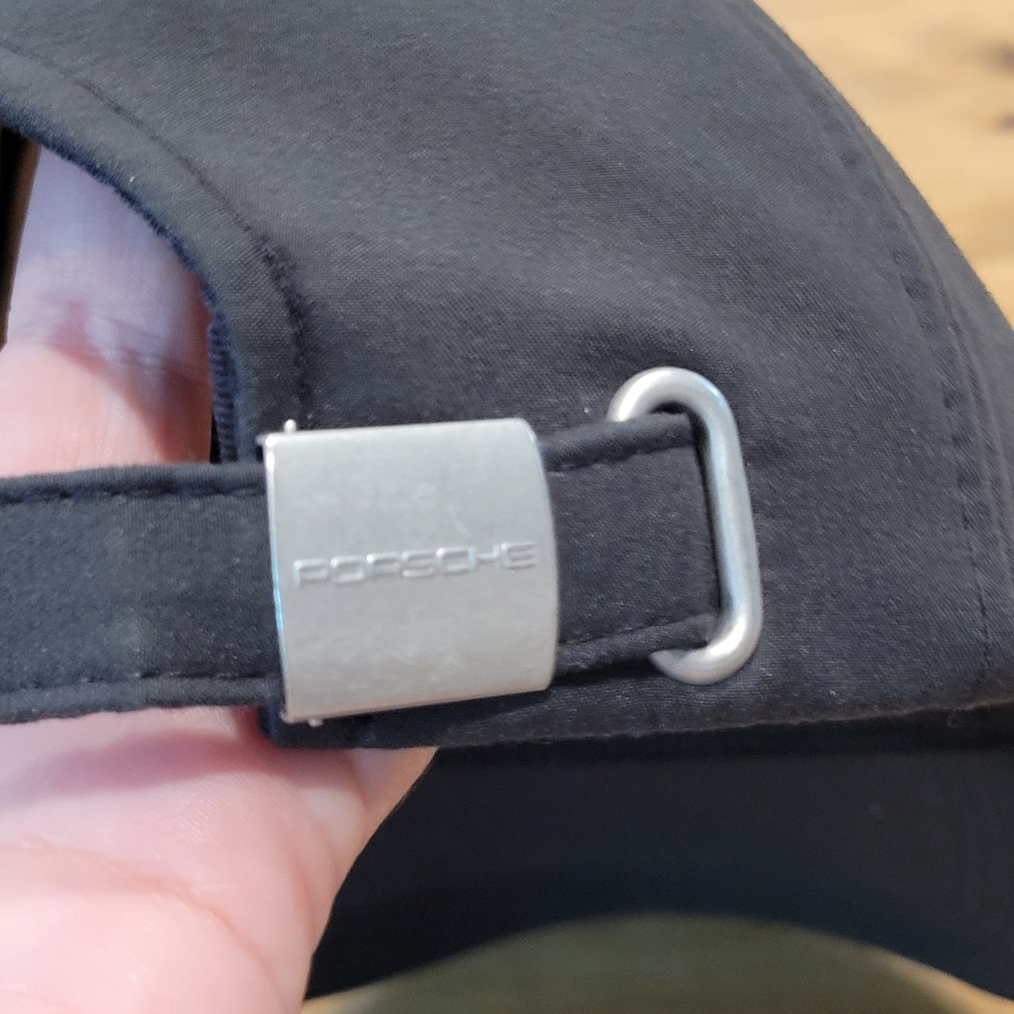 Porsche Hat Cap Strap Back Black Car Race Racing One Size Adjustable