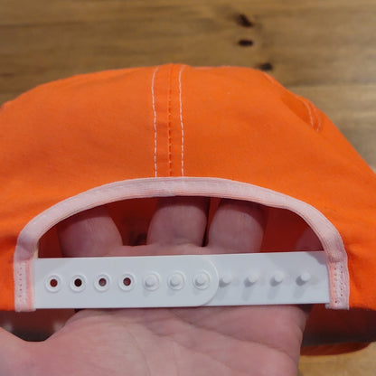 Vintage Pepsi Hat Cap Snapback Orange Rope 80s 90s Pepsi-Cola Soda Pop Drink