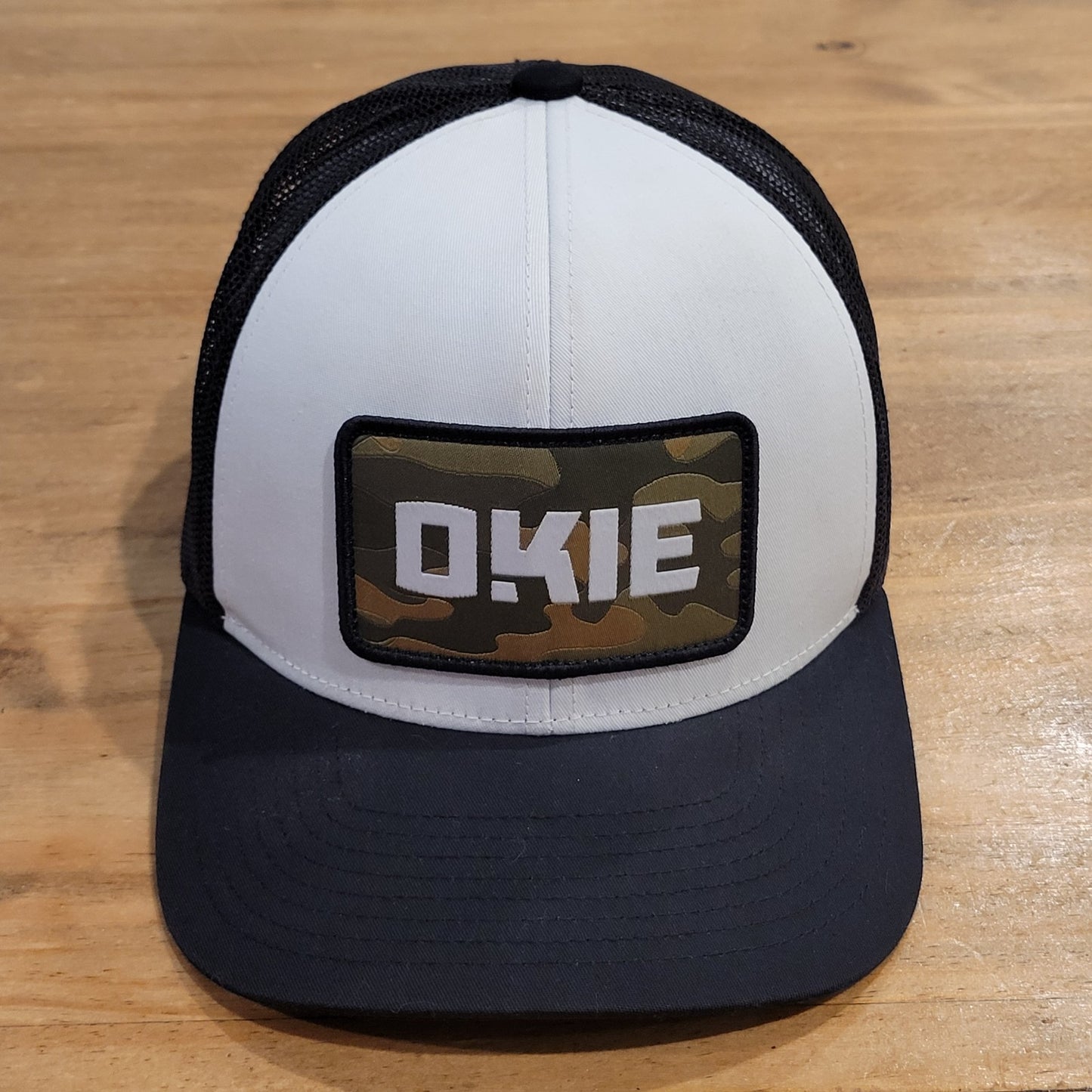 Okie Brand Hat Cap Snapback Camo Patch Oklahoma State Trucker Mesh Back
