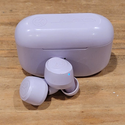 Jlab Go Pop Wireless Bluetooth Earbuds Compact With Charging Case Purple