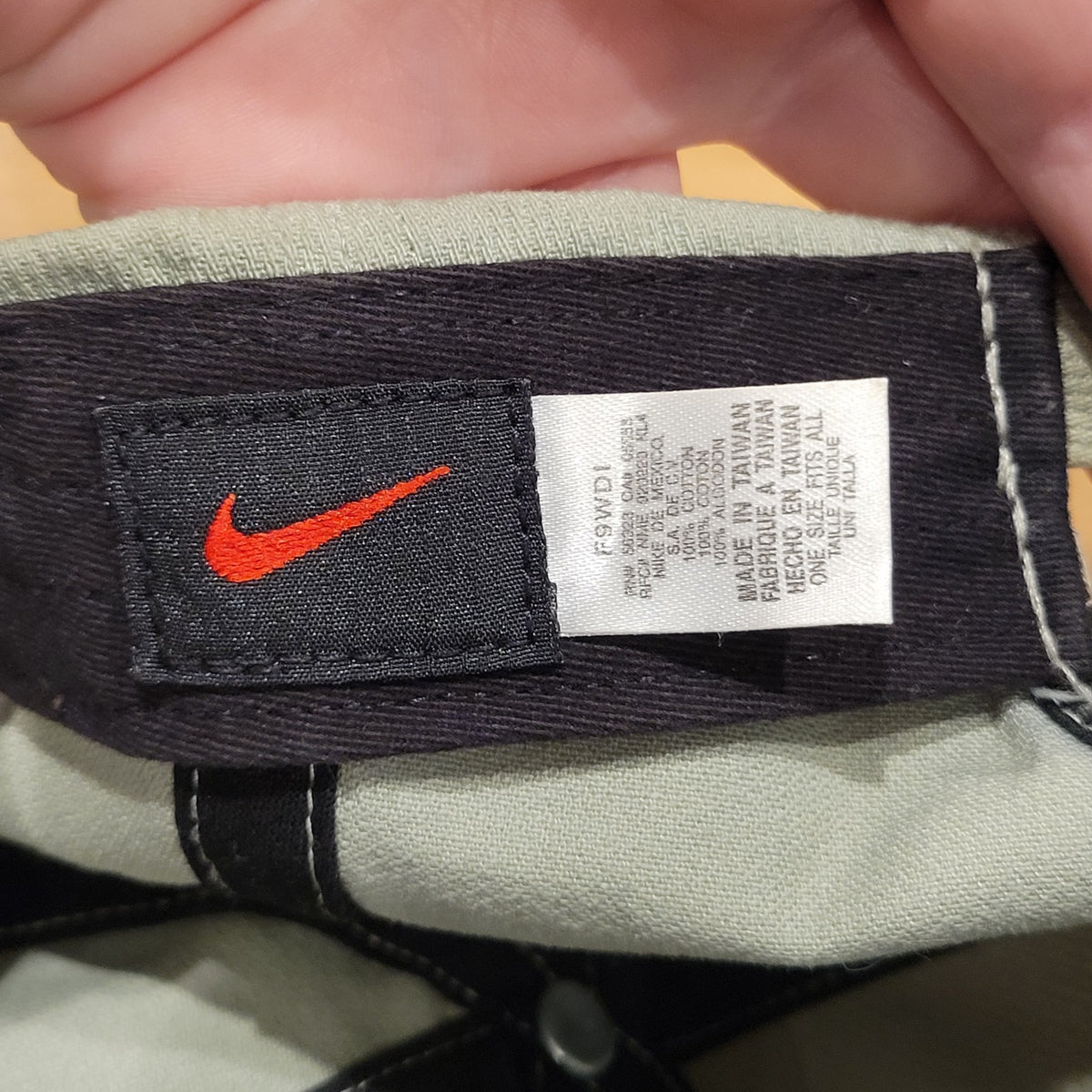 Vintage Nike Hat Strap Back Green Blue N Logo Swoosh Dad Y2K 90s Adjustable