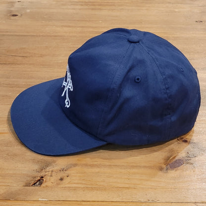 Powell Peralta Hat Cap Snapback Blue Cotton Skater Skateboarding Cross Bones
