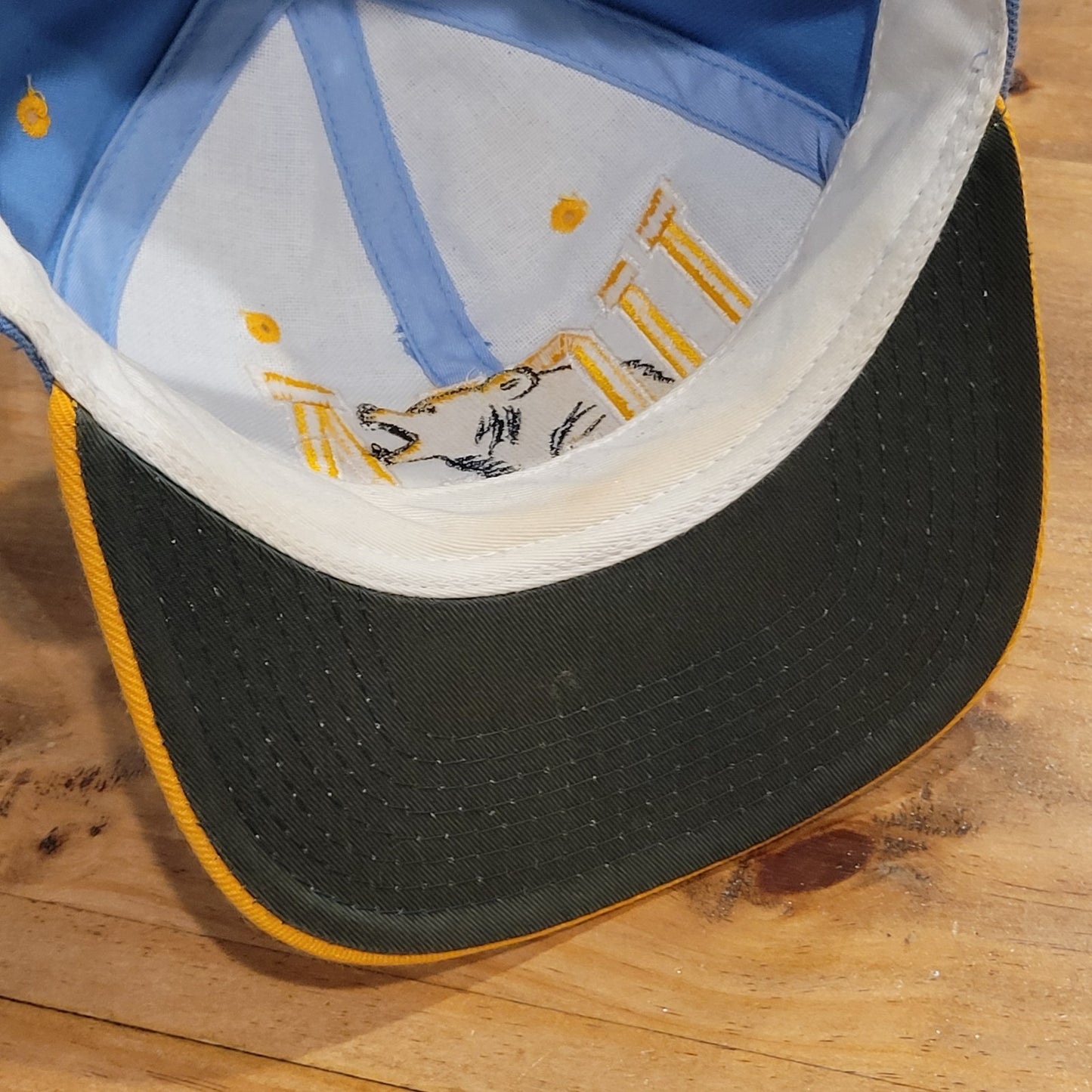 Vintage UCLA Bruins Hat Snapback 90s College Headmaster Wool Korea College