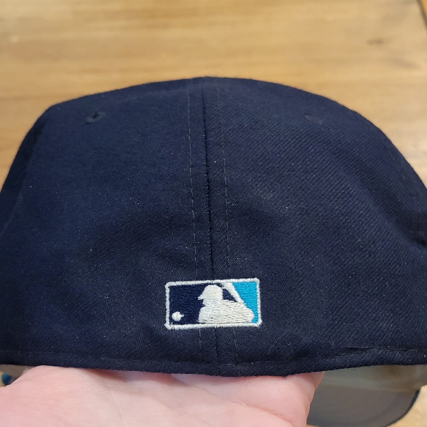 Vintage Seattle Mariners New Era Diamond Collection Wool 90s Size 7 1/2 MLB Blue