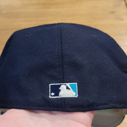 Vintage Seattle Mariners New Era Diamond Collection Wool 90s Size 7 1/2 MLB Blue