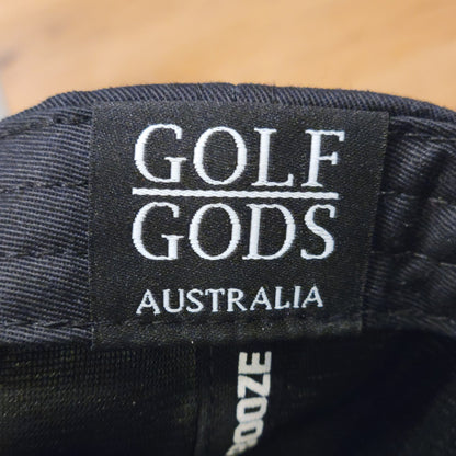 Golf Gods Cocaine & Hookers Hat Snapback Black White Spell Out Golfer One Size