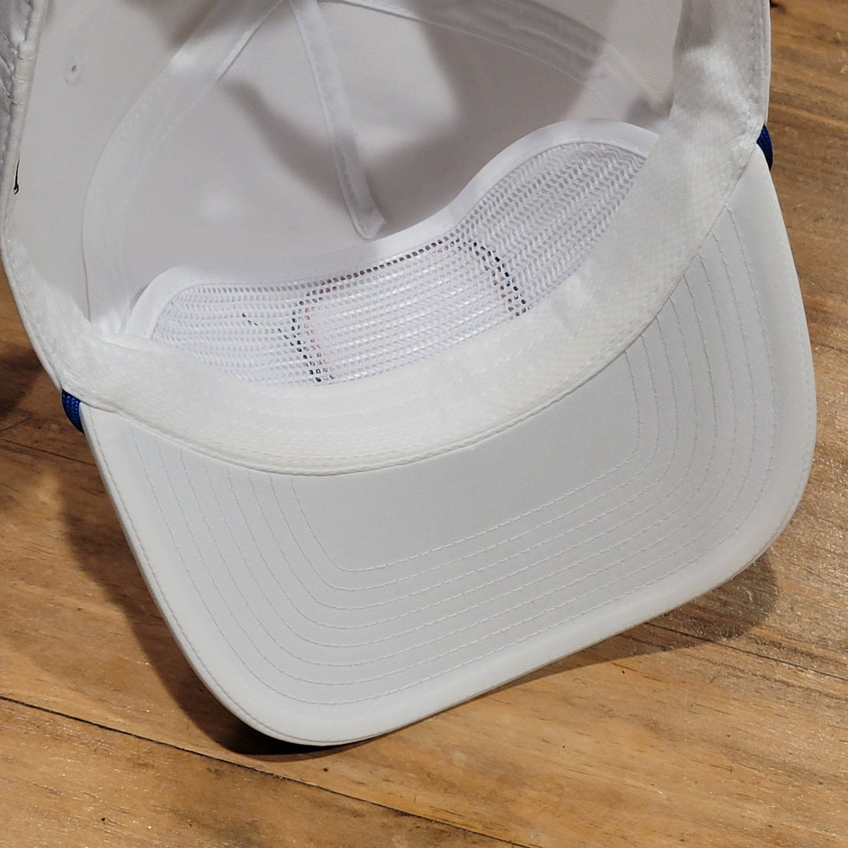 Poncho Outdoors Fly Fishing Hat Cap Snapback White Rope One Size Adjustable