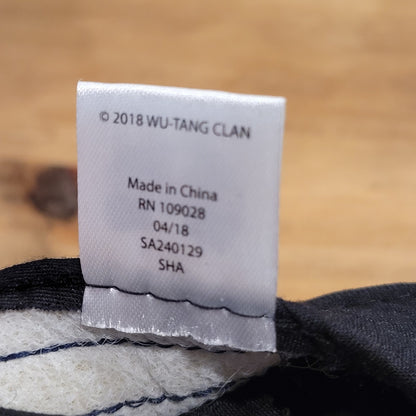 Wu-Tang Clan Hat Black Strap Back Rap 90s Y2K Hop Hop One Size Adjustable