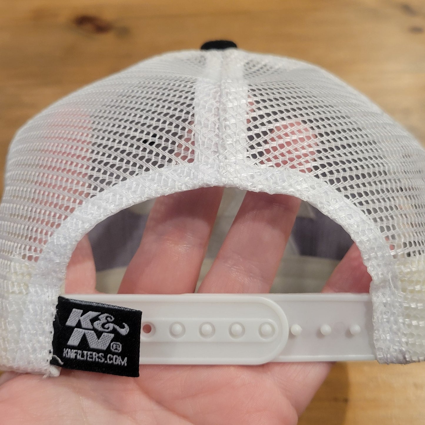 K&N Filters Hat Snapback Black White Car Racing Exhaust Performance Race