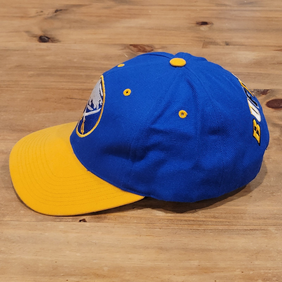 Vintage Buffalo Sabres Hat Snapback G-Cap 90s Wool Blend Blockhead Blue One sIze
